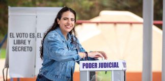 Giulianna Bugarini emite su voto: “El poder vuelve a las manos del pueblo”