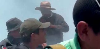 #Video | Encapuchados desatan disturbios frente a la Secretaría de Gobernación durante reunión con CNTE