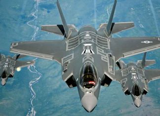 #UltiamaHora || F-35A en movimiento cazas de combate rumbo a Medio Oriente sobrevuelan Italia