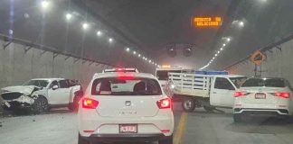 #VIDEO | Ocurre choque vehicular múltiple en el Ramal Camelinas; adolescente queda lastimado