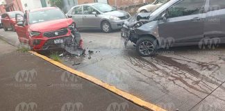 Se registra choque en la subida a Santa María