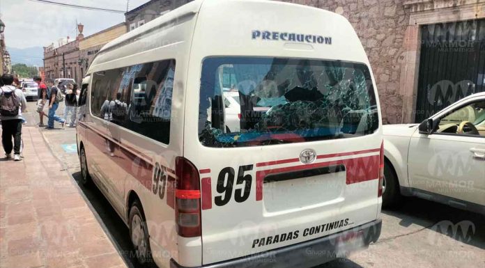 Transporte público es uno de los blancos de asaltos en Morelia