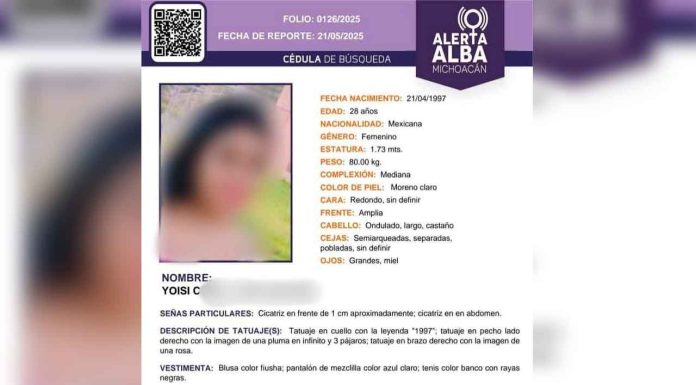 Joven hallada asesinada en Salvador Escalante tenía reporte de desaparición