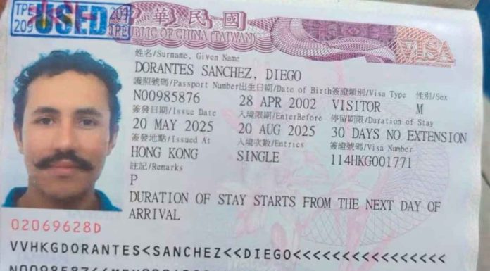 Desaparece el estudiante mexicano Diego Dorantes en una playa de Taiwán; continúa su búsqueda