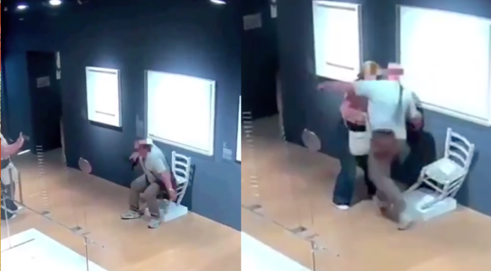 #VIDEO | Turista destruye silla Swarovski inspirada en Van Gogh, tras sentarse para una foto
