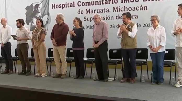 Supervisa Claudia Sheinbaum obra del Hospital Comunitario IMSS-Bienestar en Maruata