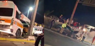 #VIDEOS #FuertesImágenes | Se registra fuerte accidente a la altura de Torreón Nuevo; carriles centrales bloqueados