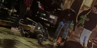 Choque entre auto y moto deja 2 lastimados en el Centro Histórico de Morelia