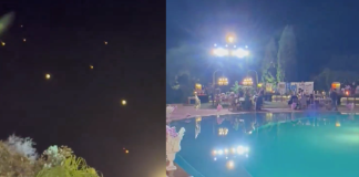 #VIDEO | Surrealista: Celebran boda mientras una lluvia de misiles balísticos iraníes se dirigen a Israel