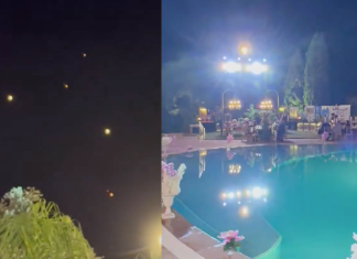 #VIDEO | Surrealista: Celebran boda mientras una lluvia de misiles balísticos iraníes se dirigen a Israel