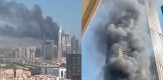 #VIDEO | Incendio en rascacielos de 67 pisos en Dubái provoca evacuación de 3,820 personas