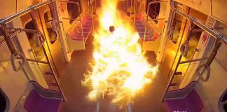 #VIDEO | Hombre provoca incendio en vagón del metro en Seúl tras divorciarse