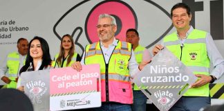 Arranca Bedolla campaña vial “Fíjate pues”, para prevenir accidentes