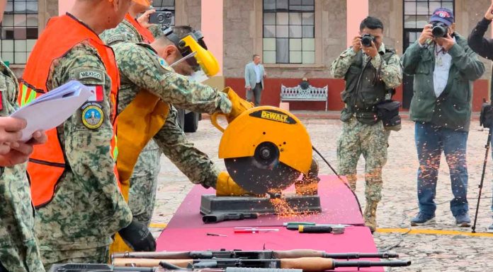 #VIDEO | Destruyen más de 400 armas y miles de cartuchos en la XXI Zona Militar