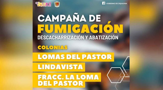 Gobierno de Jiquilpan continua con campaña de fumigación contra el dengue, zika y chikungunya