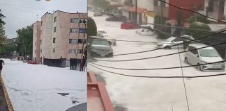 #VIDEO || Granizada y desbordamiento impactan San Rafael Chamapa, Naucalpan