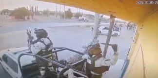 #VIDEO || Guardia Nacional captada rompiendo cámaras de seguridad presuntamente ligadas al narco