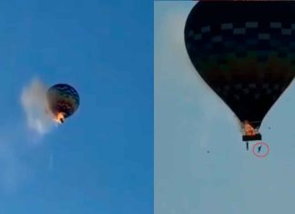 #Video | Globo aerostático se incendia y cae, dejando al menos ocho muertos