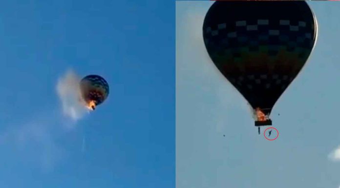 #Video | Globo aerostático se incendia y cae, dejando al menos ocho muertos