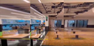 #VIDEO || Filtraciones en la Terminal 1 del AICM tras intensas lluvias en CDMX