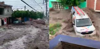 #VIDEO || Escurrimientos pluviales rebasan dren Peñuelas y provocan severas afectaciones en Querétaro