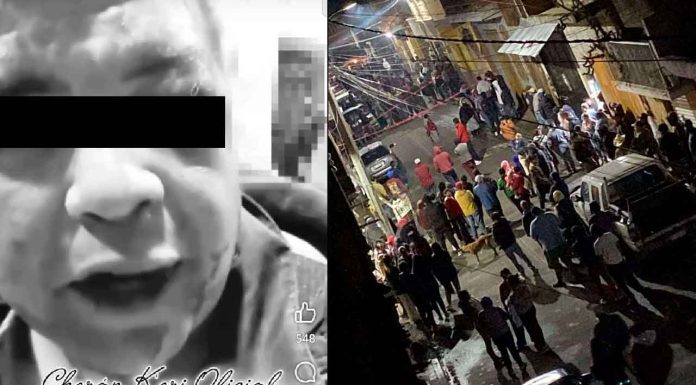 #VIDEO | Presunto implicado en asesinato de comerciante cheransense fue interrogado antes de su linchamiento; difunden video