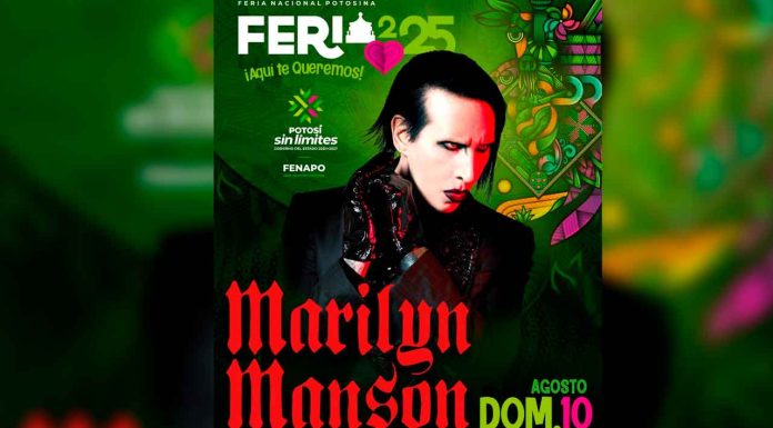 Iglesia Católica pide cancelar el concierto gratis de Marilyn Manson en San Luis Potosí