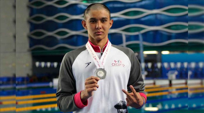 Nadador de 14 años gana plata en Olimpiada Nacional