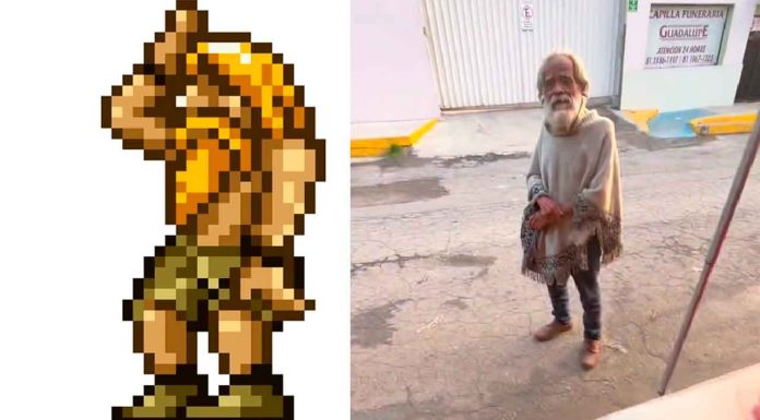 #VIDEO || Le regala tacos a un indigente y descubre que es su héroe del Metal Slug