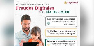 SSPC emite recomendaciones para evitar ser víctima de delitos cibernéticos por la celebración del día del padre
