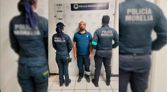 Policía Morelia detiene a sujeto por allanamiento de vivienda en Bosque Monarca