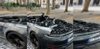 #Seguimiento || Porsche 911 destruido por disturbios en París tras victoria del PSG