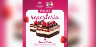 DIF Zacapu invita al Taller de Repostería en la comunidad de Buenavista