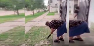 #VIDEO || Viejita lanza ritual anti lluvia y el huracán se asusta: baja a categoría 1