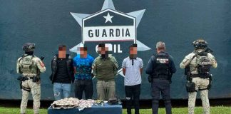 SSP asegura a 4 hombres, en Morelia