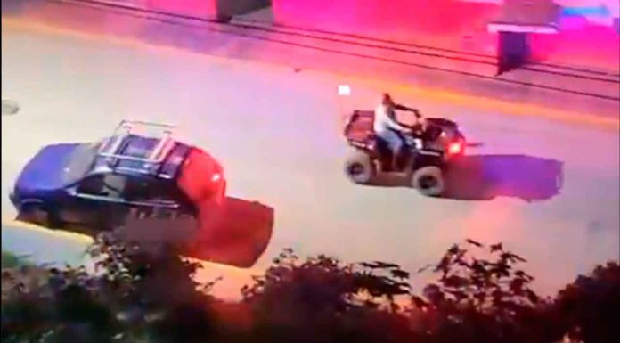 #Video | Detienen en Puebla a mujer embarazada tras agresión a policía y robo de patrulla