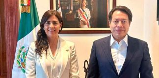 Gaby Molina y Mario Delgado fortalecen coordinación a favor de la educación
