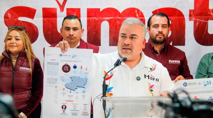 Morena arrasa en intención de voto en Michoacán; encuesta lo confirma: Jesús Mora