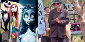 #VIDEO | Burton a la mexicana; Tim Burton sorprende en Xochimilco a bordo de una tenebrosa trajinera