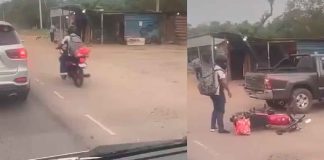 #Video #ImágenesFuertes | Motociclista se impacta de frente contra camioneta ¡Con final inesperado!