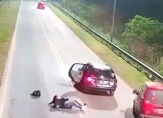 #VIDEO | Mujer se lanza de Uber para evitar supuesto secuestro