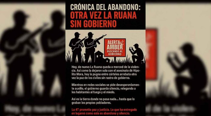 Señala Guadalupe Mora que La Ruana se encuentra en estado crítico en materia de seguridad