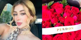 Fiscalía de Jalisco identifica nombre de la persona que mandó el ramo de rosas con la leyenda ‘perdón’ al salón de Valeria Márquez