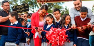 Entrega de techumbre en la escuela Josefa Ortiz de Domínguez beneficiará a estudiantes de la comunidad de Las Cabras