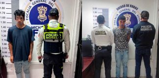 Policía Morelia detiene en flagrancia a dos personas implicadas en al menos 27 robos a tiendas de conveniencia