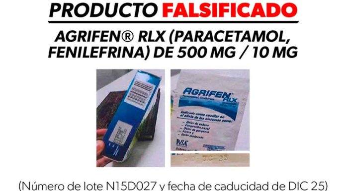 #ALERTA SANITARIA| SSM emite alerta sanitaria por producto falsificado Agrifen®️ RLX