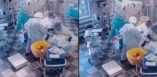 #VIDEO| Cirujanos en Rusia no abandonan a su paciente durante terremoto de 8.8 grados