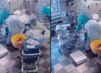 #VIDEO| Cirujanos en Rusia no abandonan a su paciente durante terremoto de 8.8 grados