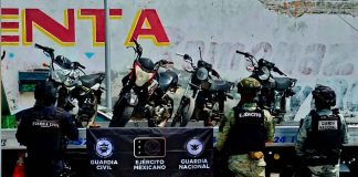 Aseguran 4 motos abandonadas durante operativo en Tierra Caliente