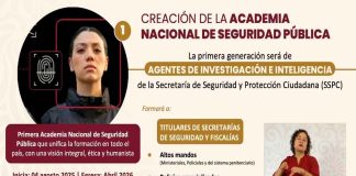 Presentan Academia Nacional de Seguridad Pública, formará a titulares, fiscales, altos mandos y elementos policiales